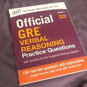 BRAND NEW GRE verbal book